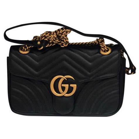 bolsa negra gucci|bolsas gucci de mujer.